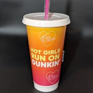 Hot Girls Run On Dunkin Reusable Cup